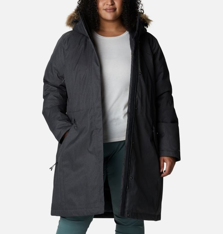 Jachete Parka Columbia Juniper Ridge Omni-Heat Infinity Down Dama Negrii | Plus Size IN170Q9SM